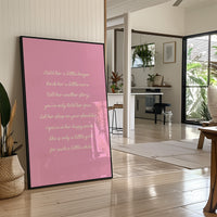 Bubblegum Lullaby in Cream Cursive