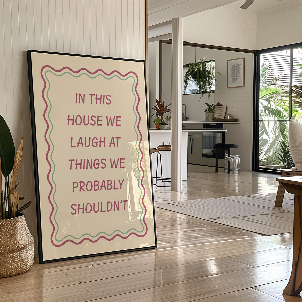 Questionable Humor, Wavy Frame Included