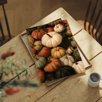 Squash Goals, Achieved, print laid on a wooden table beside a white mug and flowers