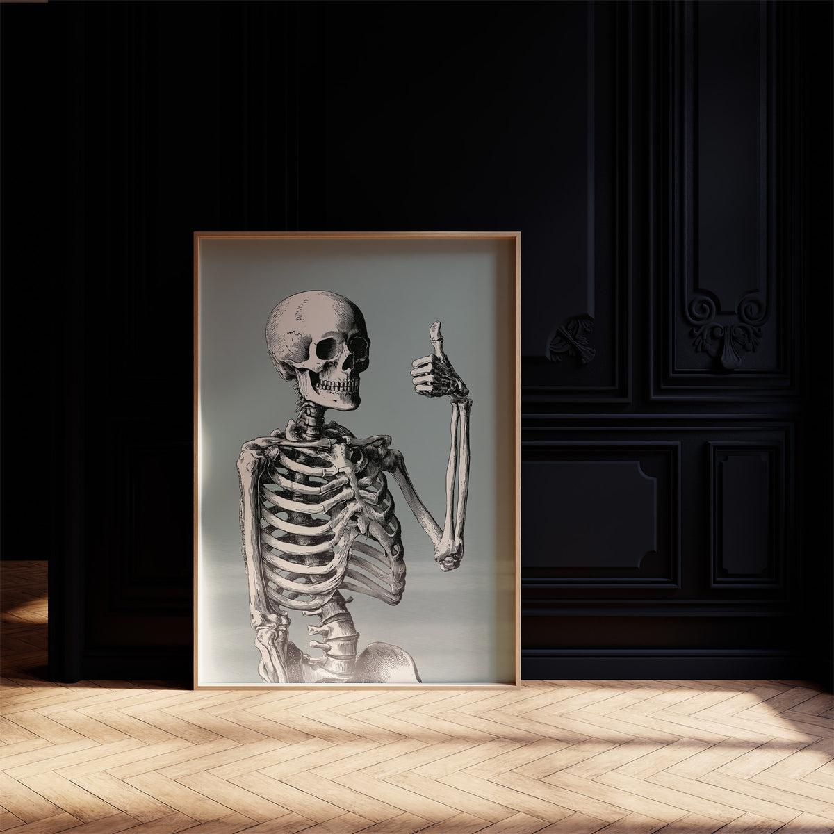 Bone Voyage, You’ve Got This, print laid on a wooden table beside a white mug and flowers