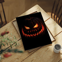 Lit From Within, Not In A Nice Way, print laid on a wooden table beside a white mug and flowers