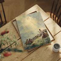 Sunlit Gathering On Hillside Heights