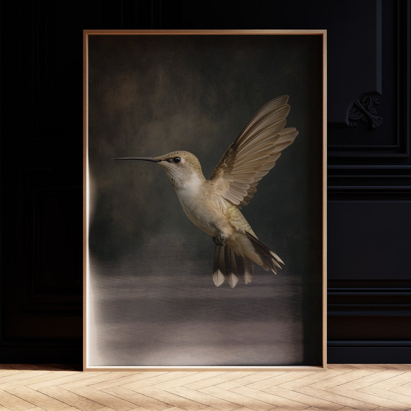 Hovering in Golden Silence