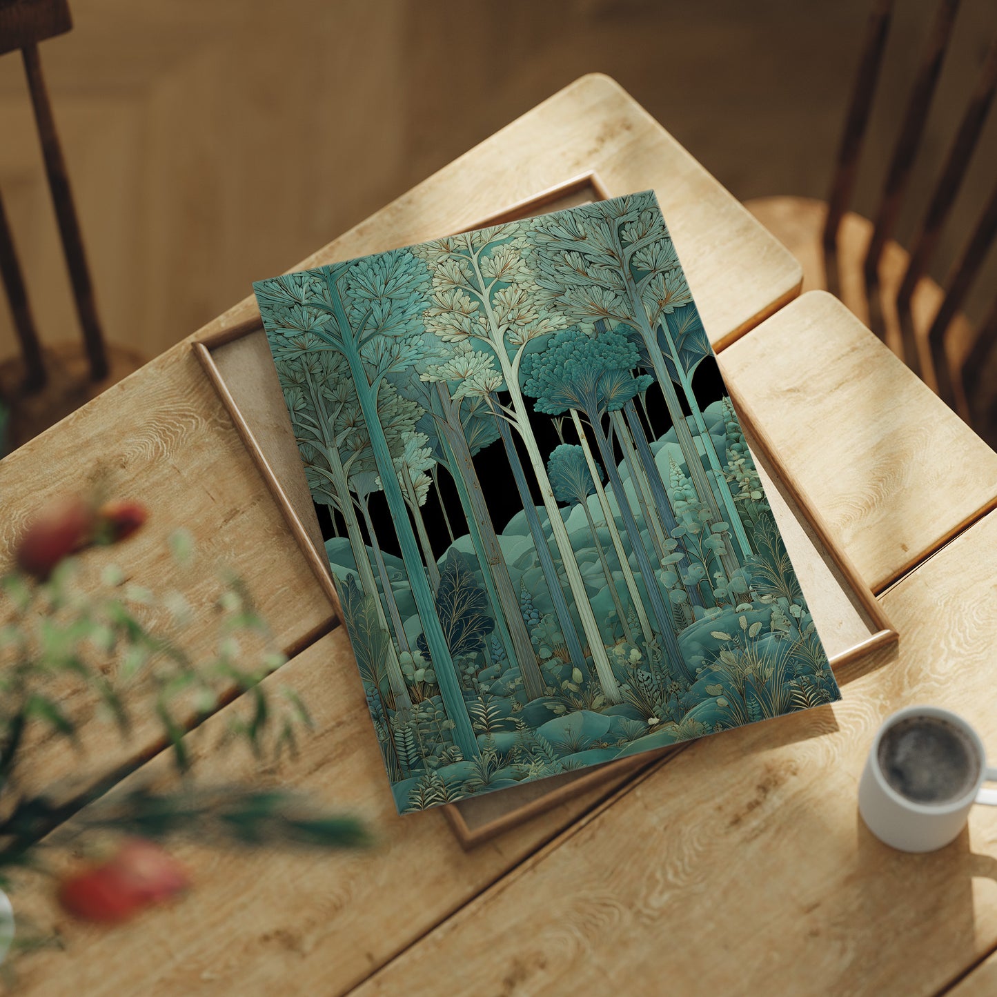 Whispers Through Teal Canopy