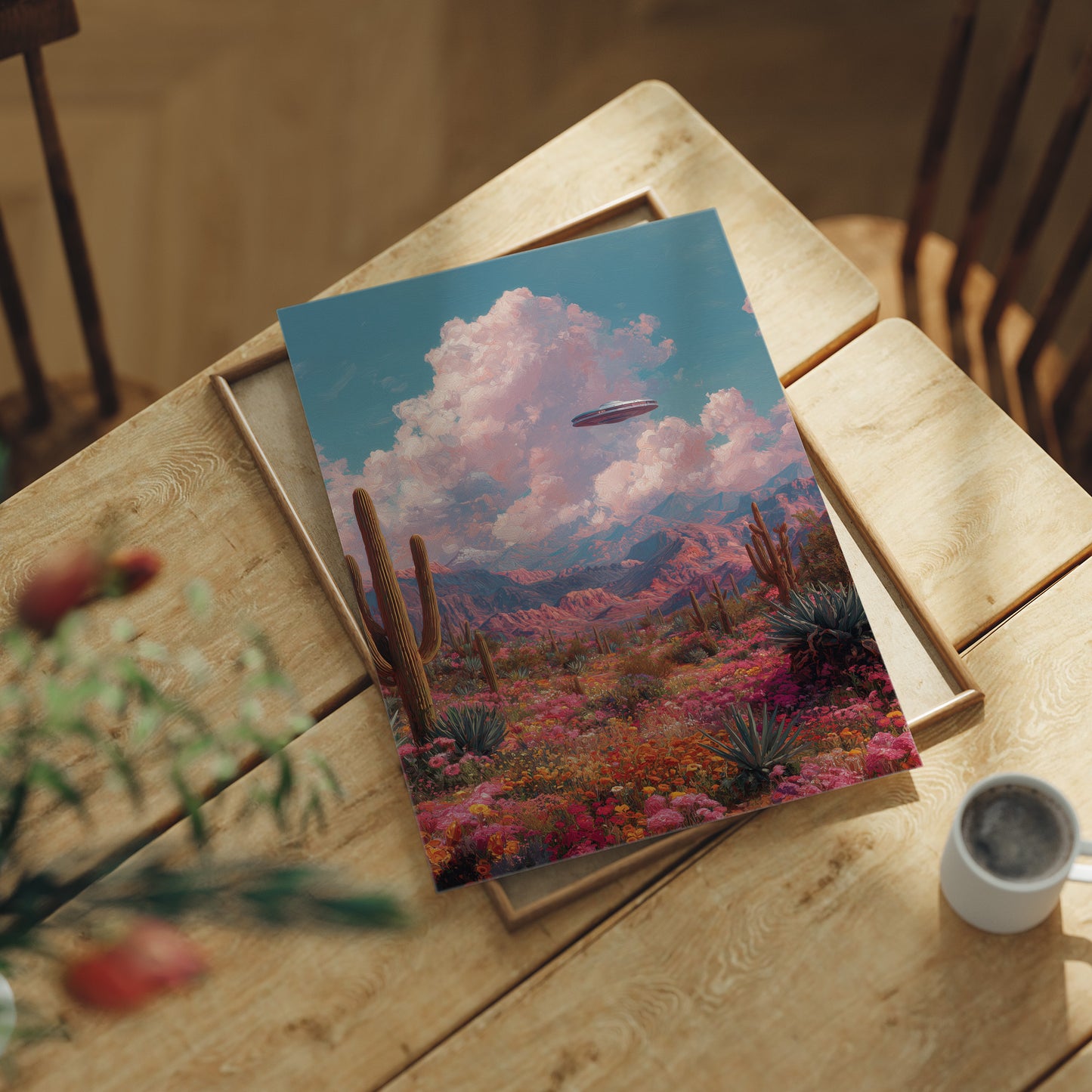 Desert Bloom Beneath Strange Skies
