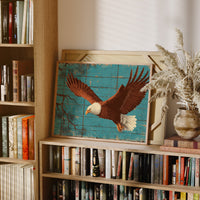 Wings Over Weathered Wood