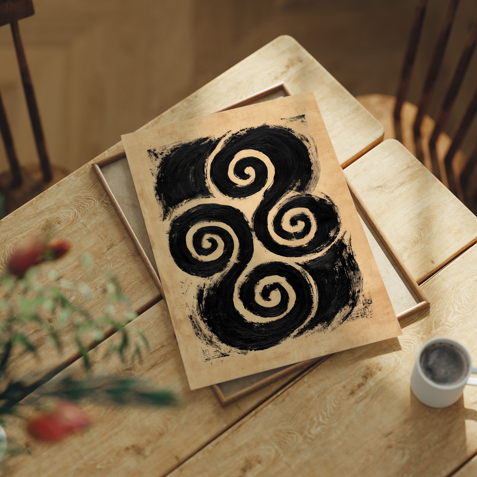Bold Spiral Harmony Abstract