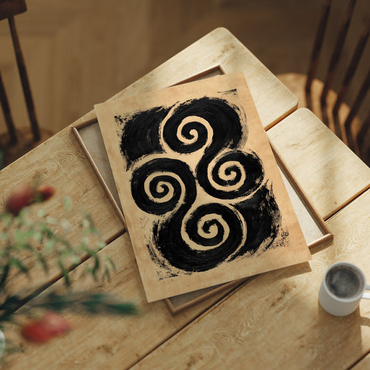 Bold Spiral Harmony Abstract