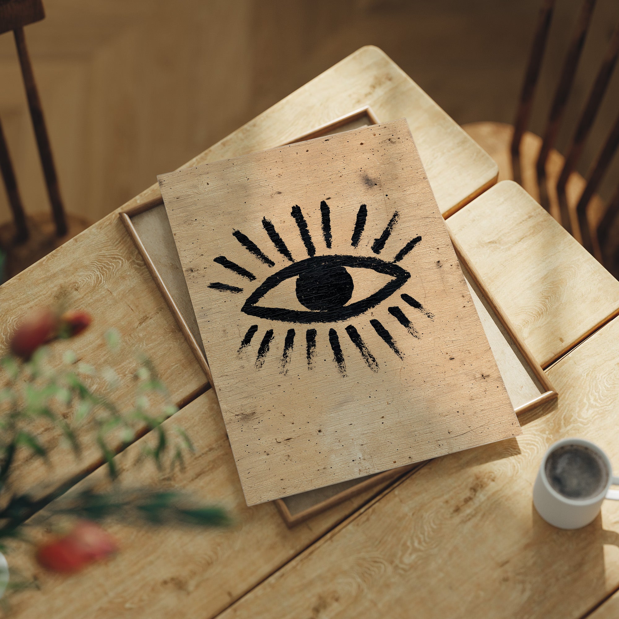 Watchful Sun in Ink