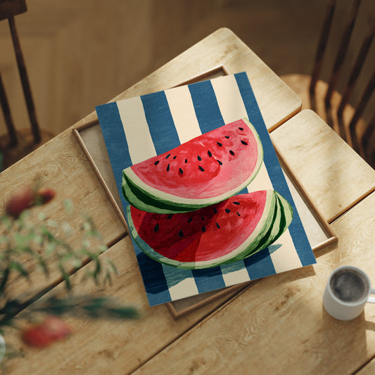 Sweet Slices in Blue Stripes