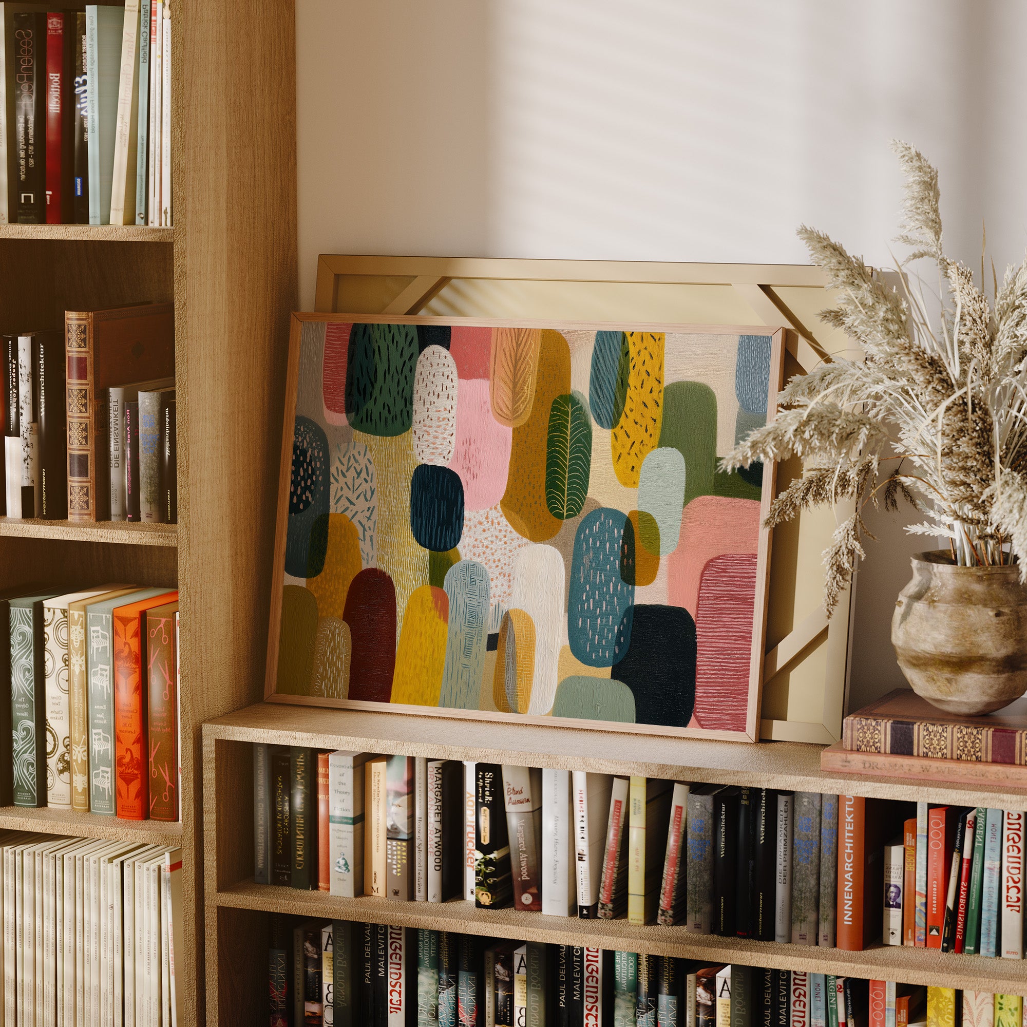 Layered Forms in Warm Light