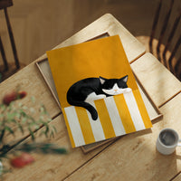 Sunlit Nap in Mustard Stripes