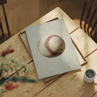 Vintage Baseball in Neutral Tones