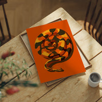 Coiled Heat in Burning Orange