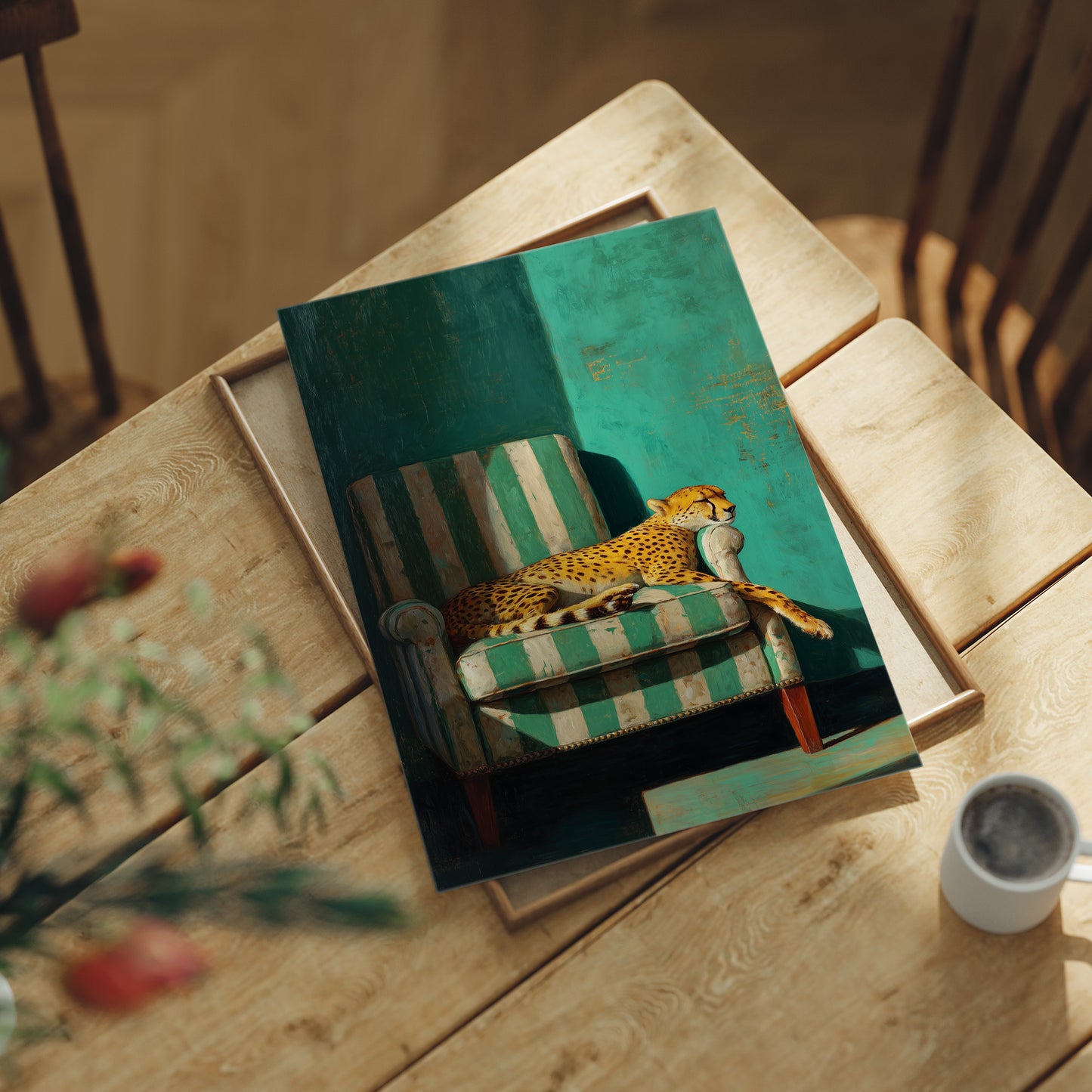Resting Royalty in Emerald Light