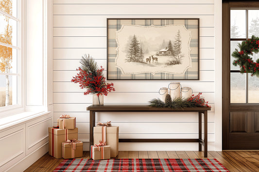 Quiet Visitors at the Winter Cabin