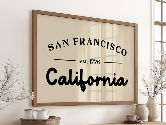 San Francisco California Est 1776