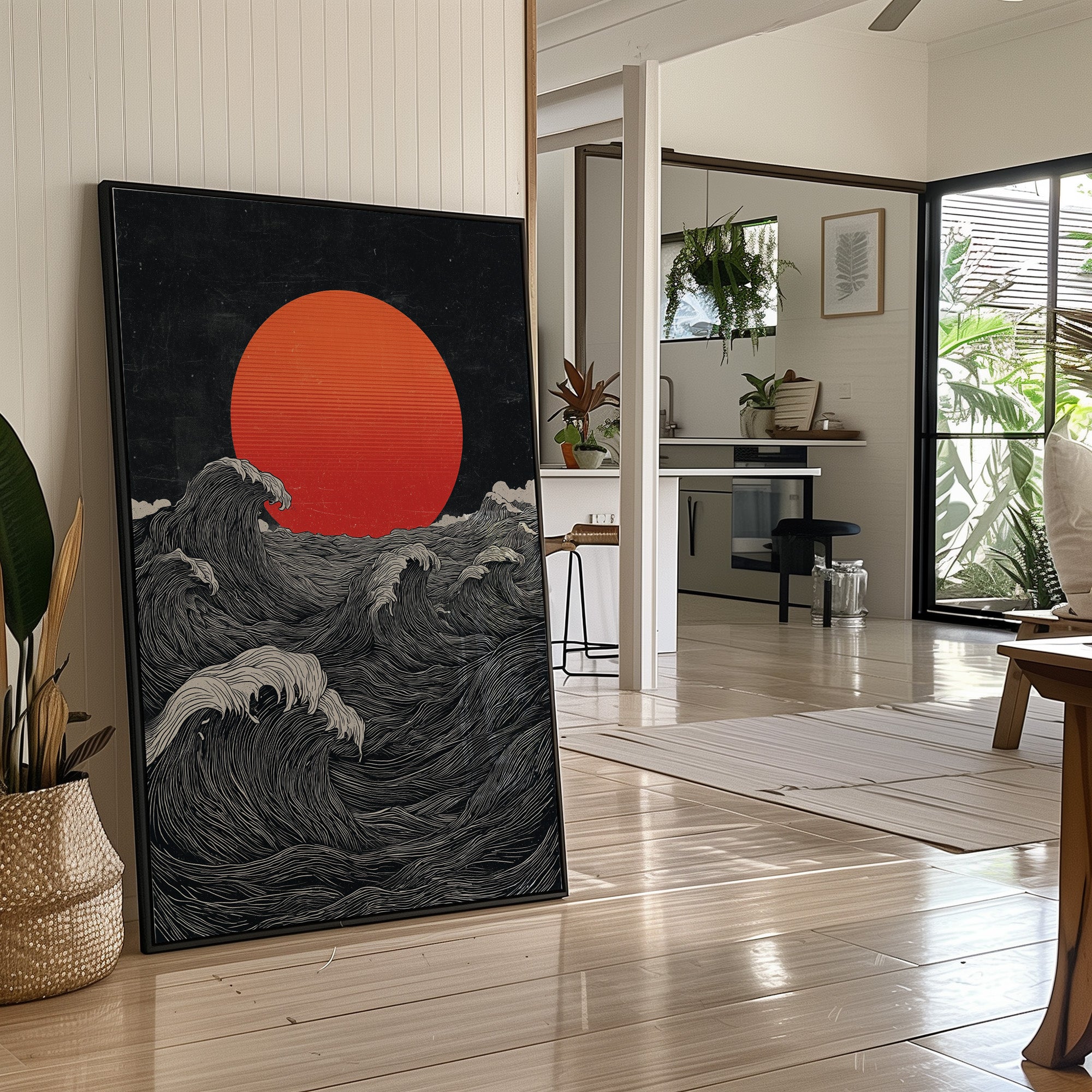 Crimson Sun Over Tides