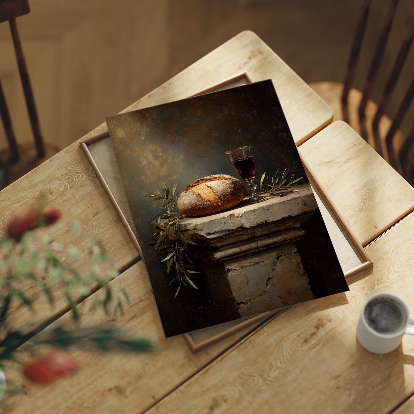 Bread And Wine At Dusk