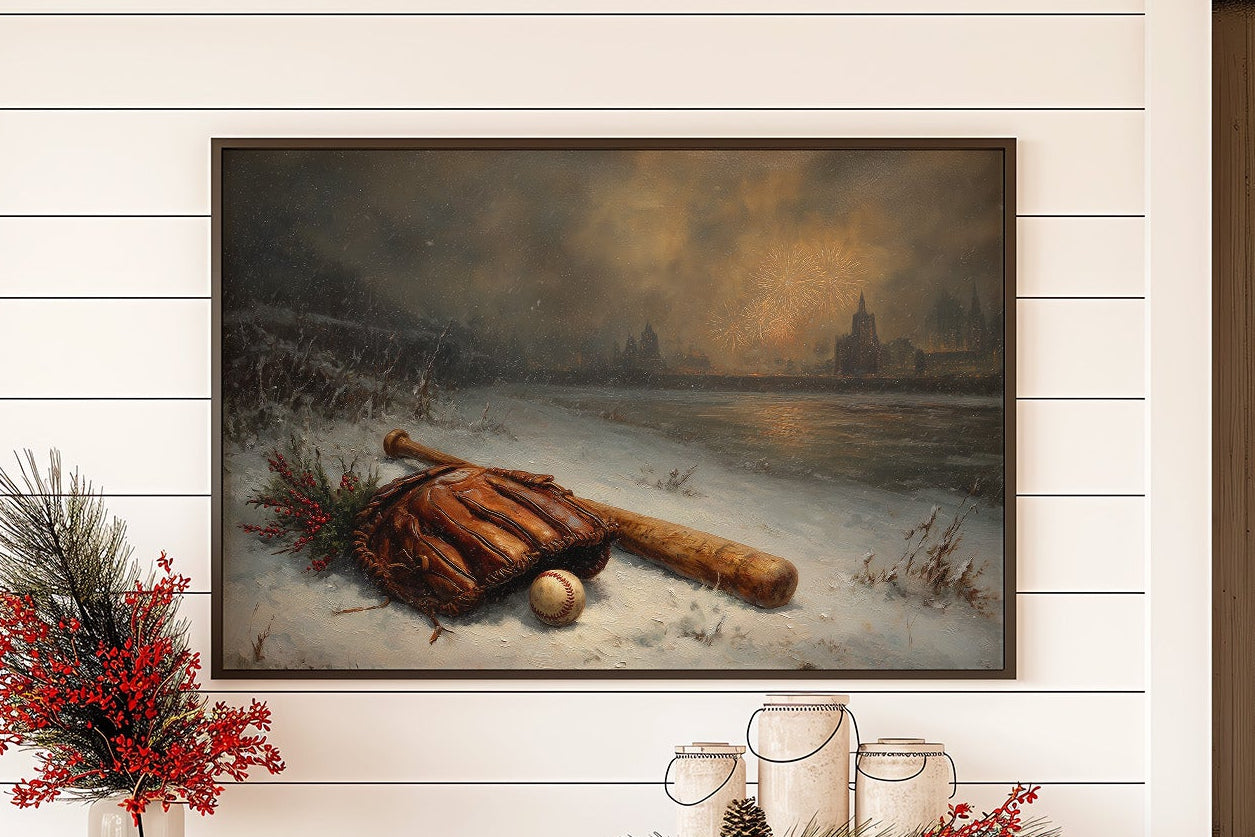 Winter Inning Under Firelight