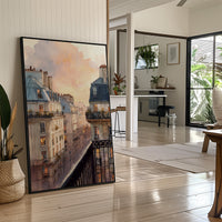 Evening Light Over Paris Rooftops
