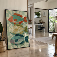 Three Fish In Summer Hues