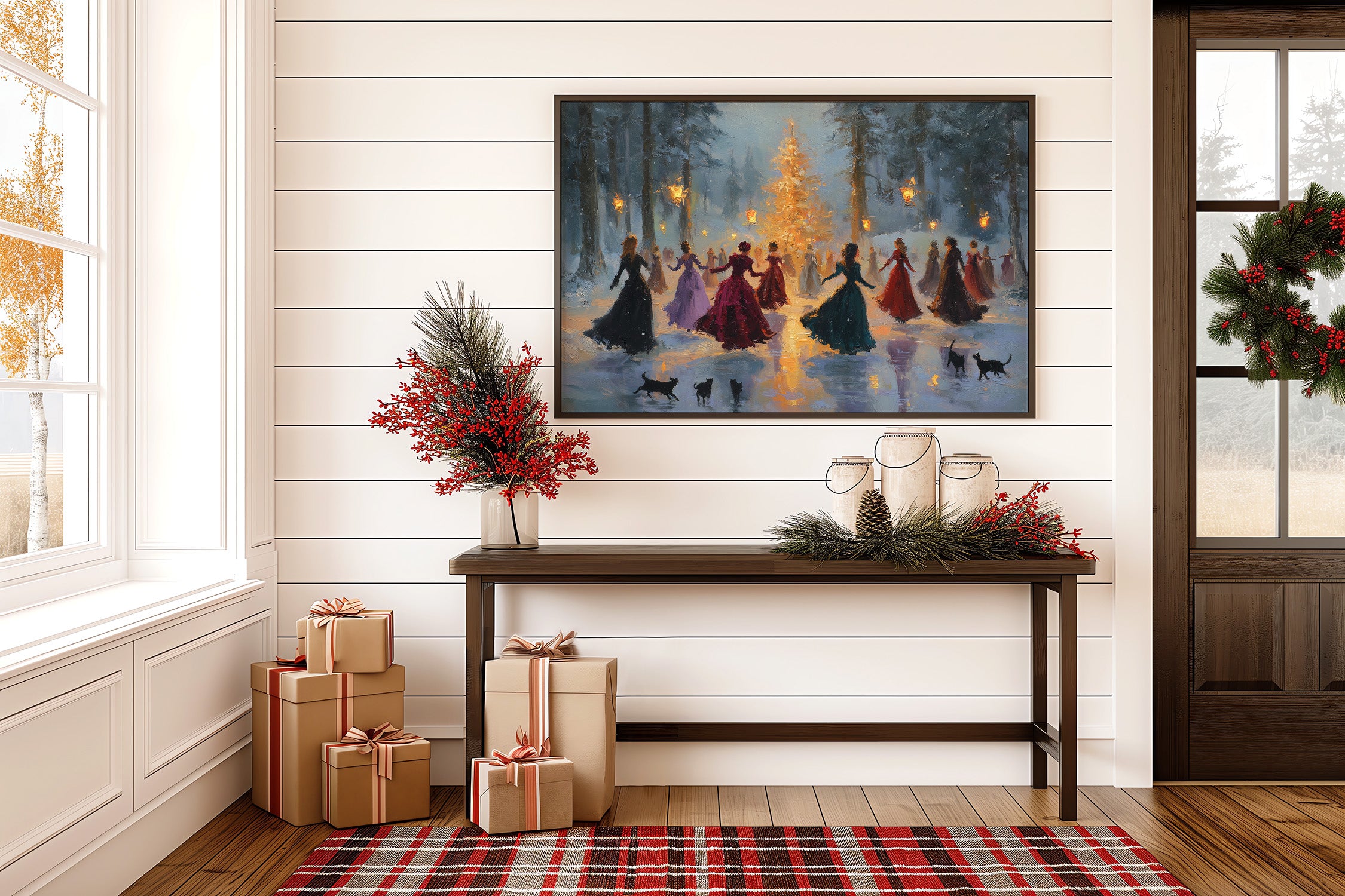 Lantern Waltz in Winter Woods