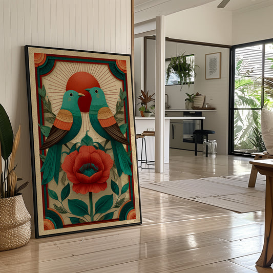 Two Birds At Sunfall