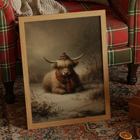 Highland Calm In Falling Snow