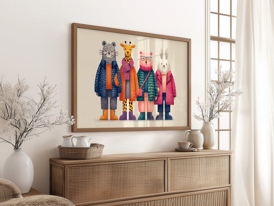 Friends in Their Sunday Coats