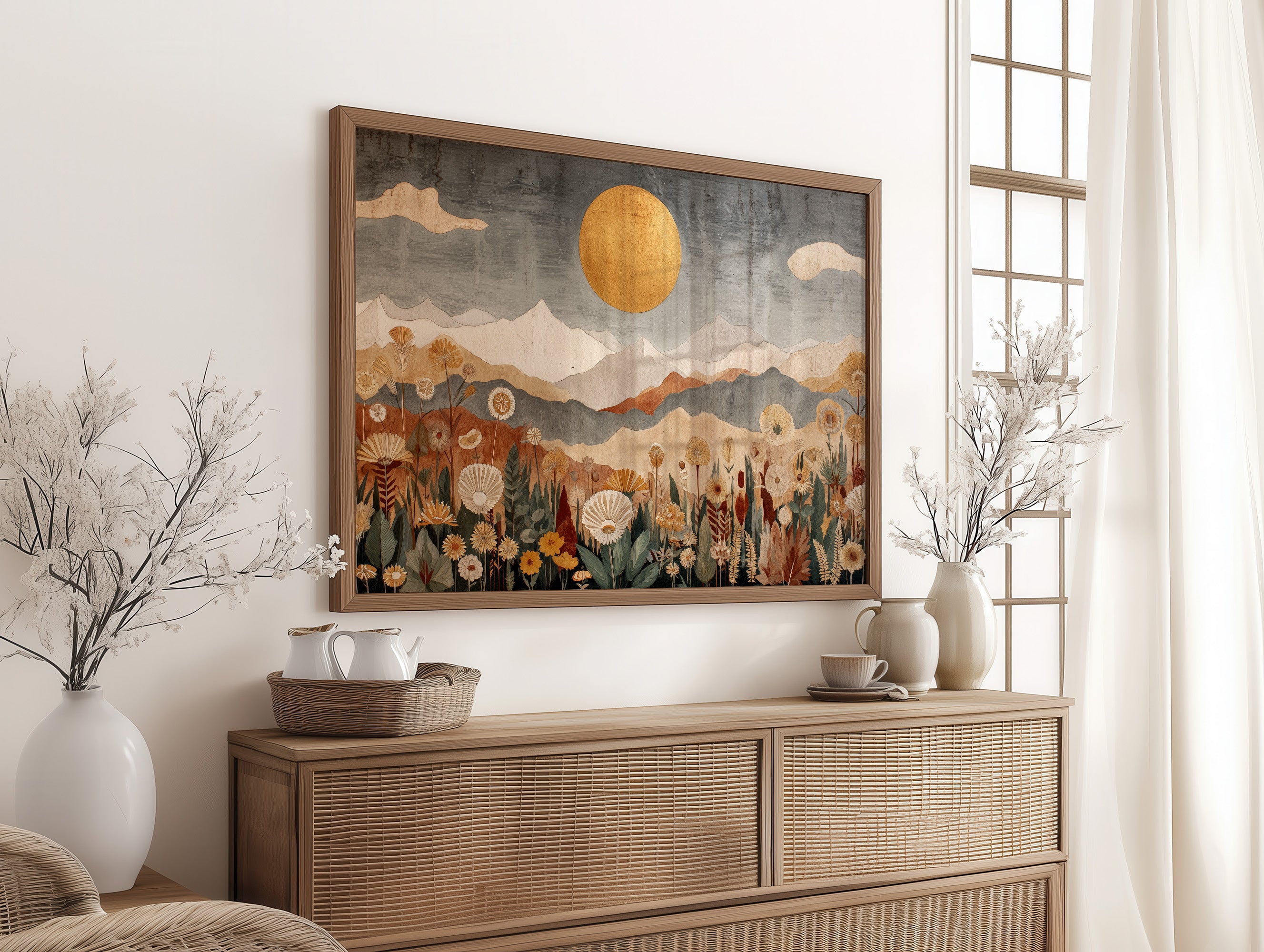 Golden Sun Over Quiet Peaks