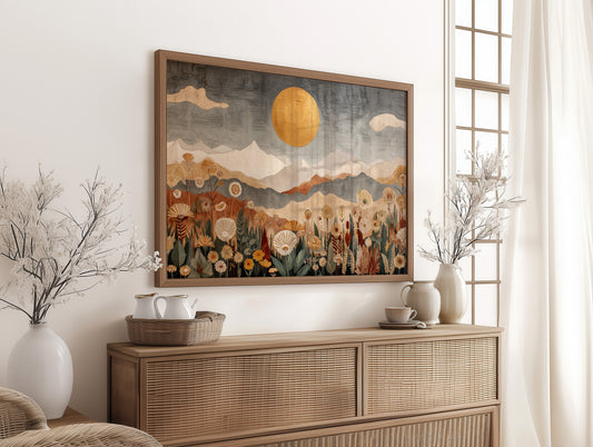 Golden Sun Over Quiet Peaks