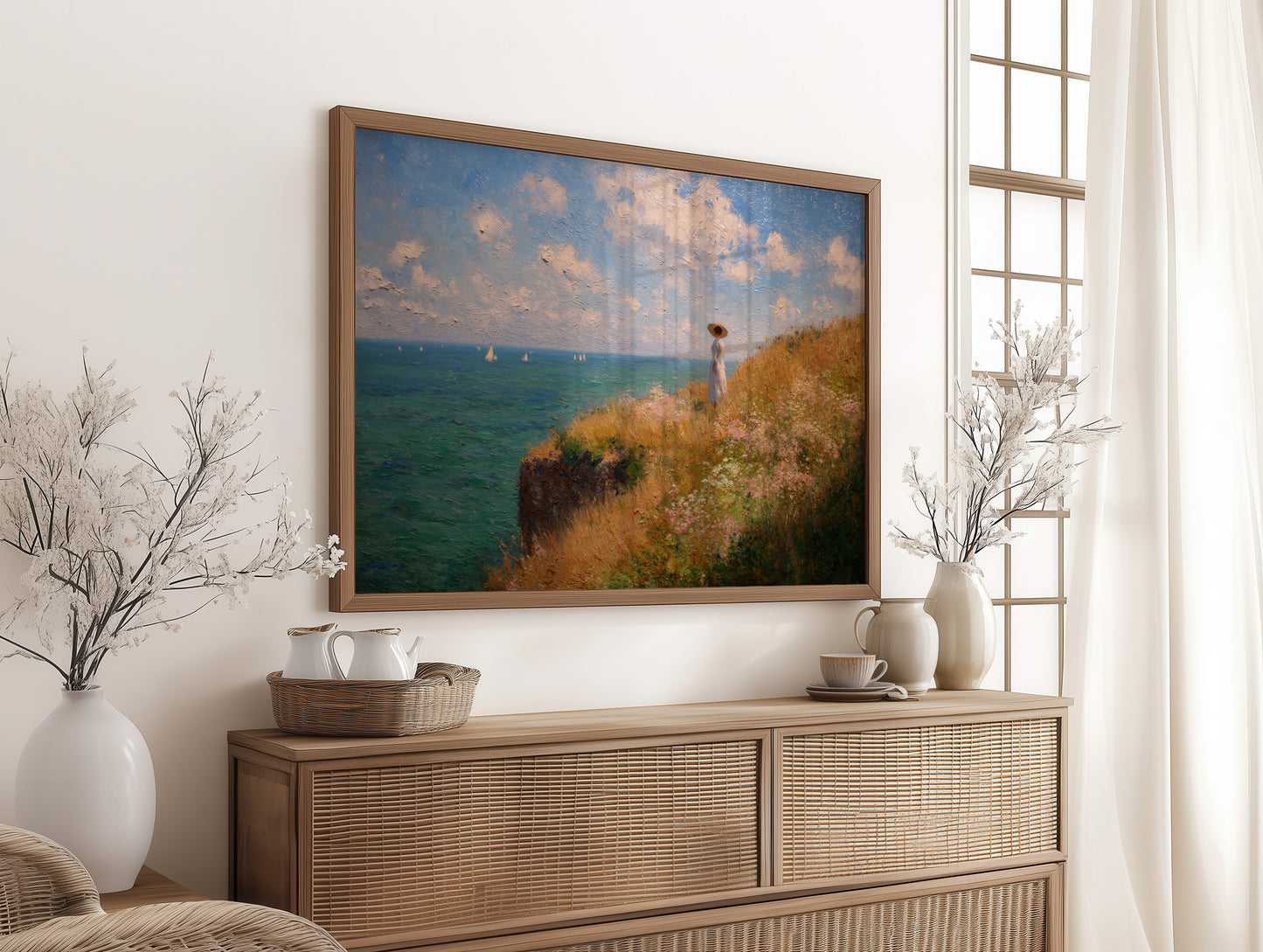 Seaside Reverie on Golden Cliffs
