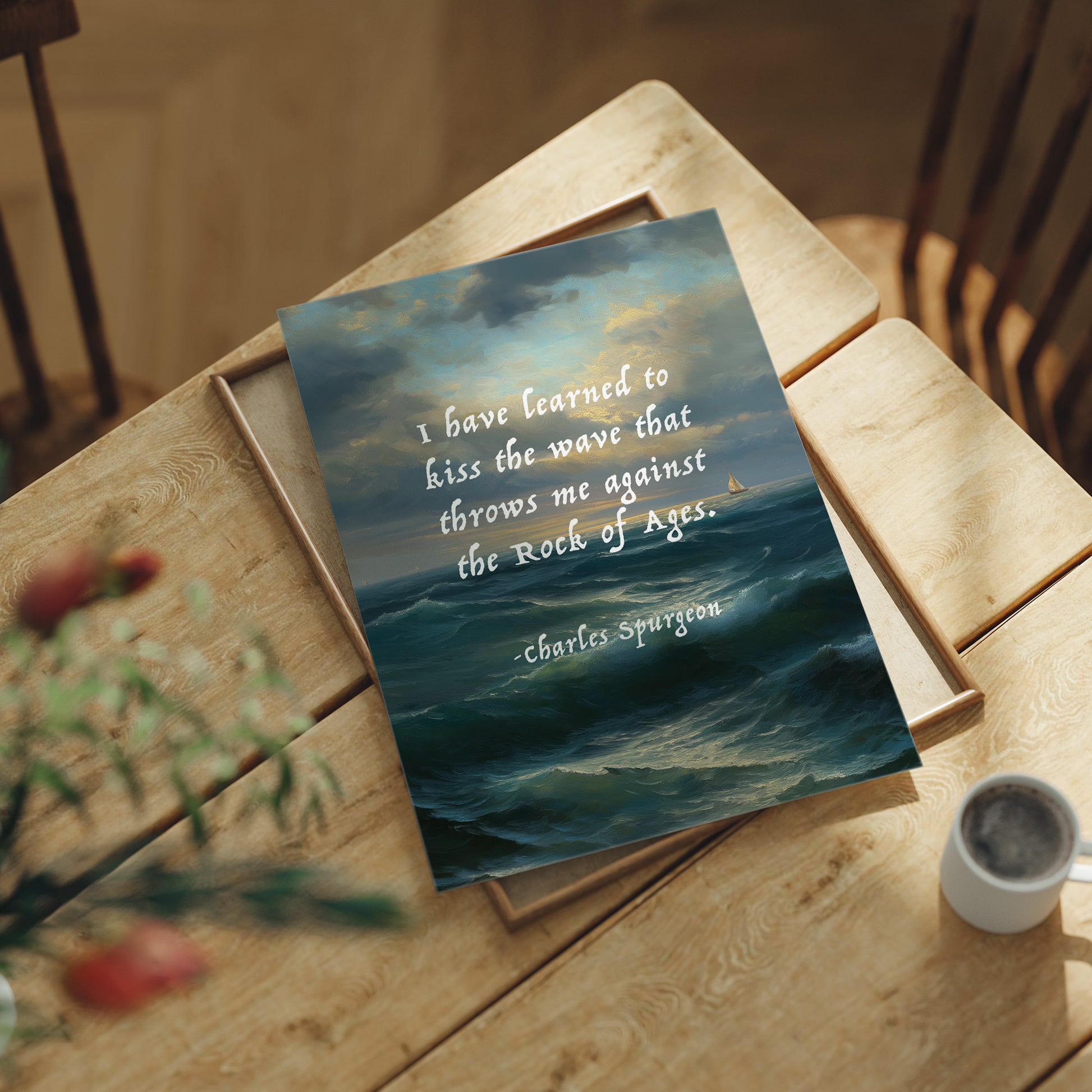 Kiss the Wave Rock of Ages Quote Art