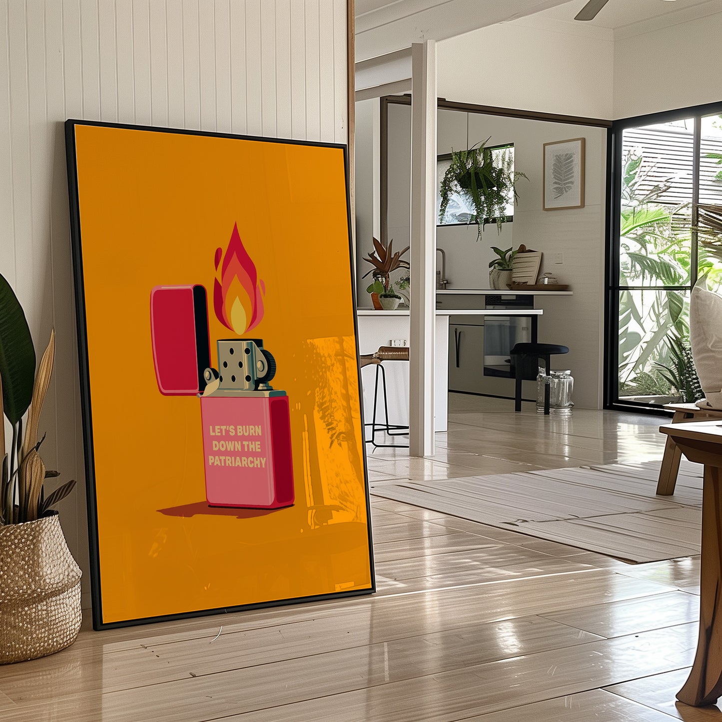Let’s Burn Down the Patriarchy Art Print