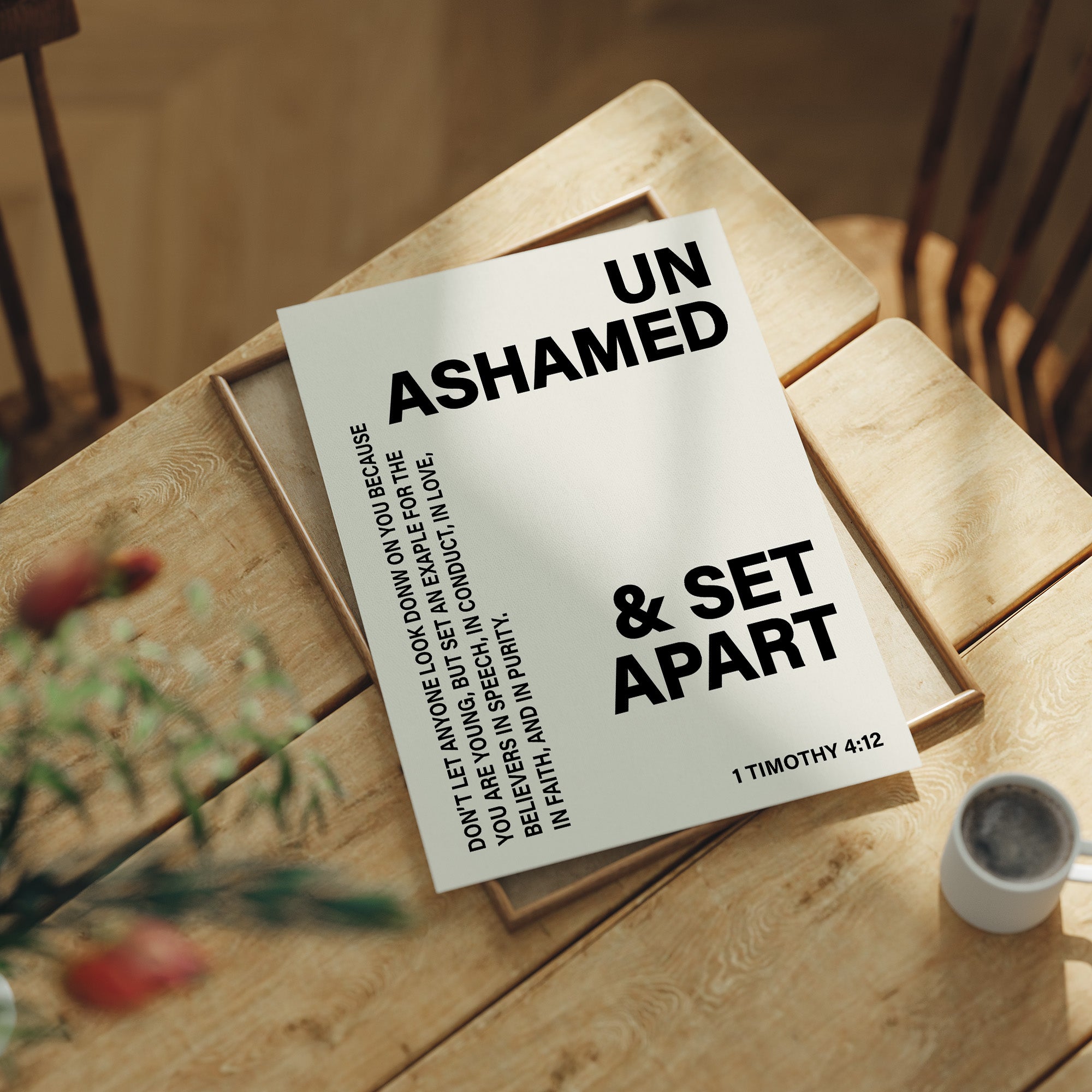 Unashamed and Set Apart