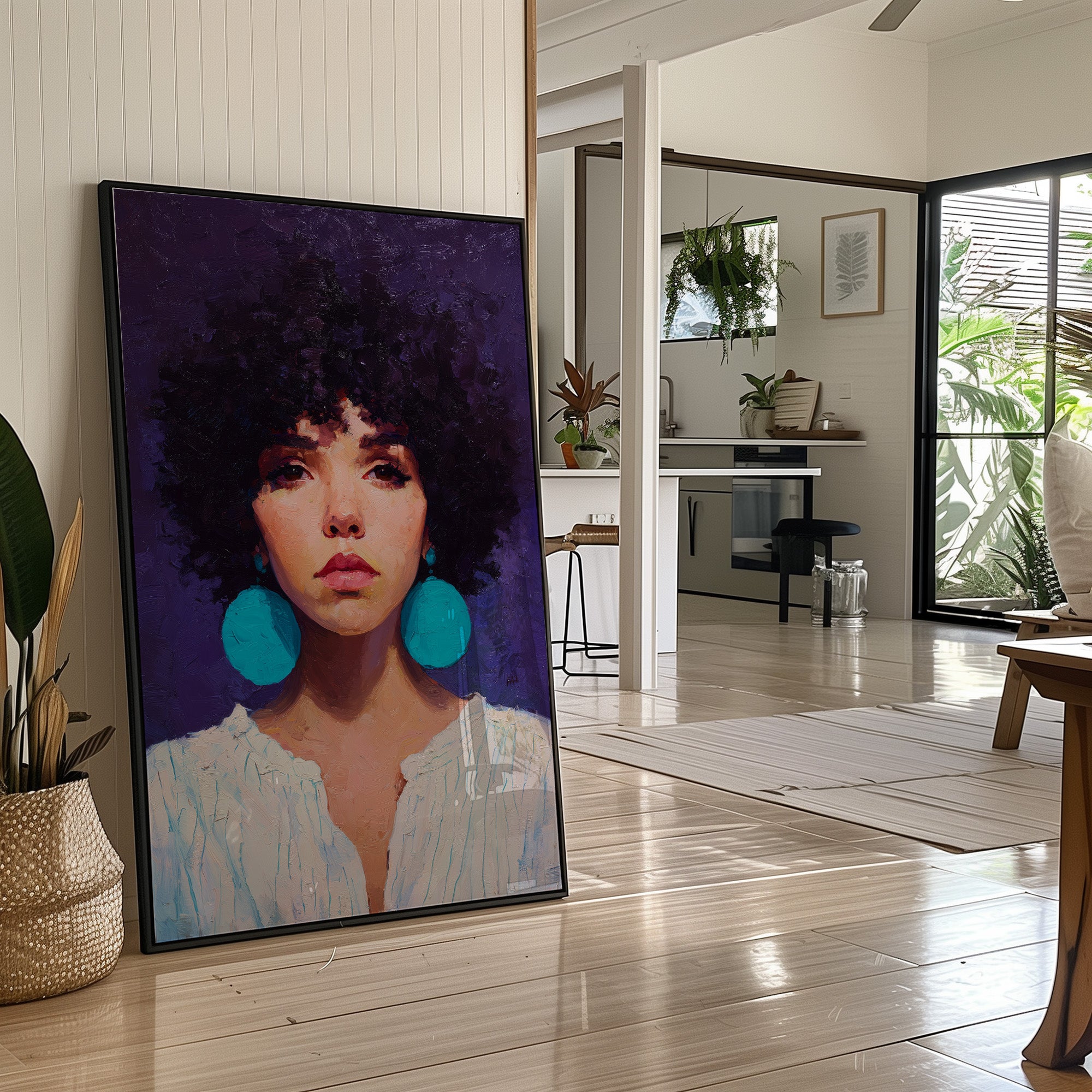 Turquoise Echoes In Violet