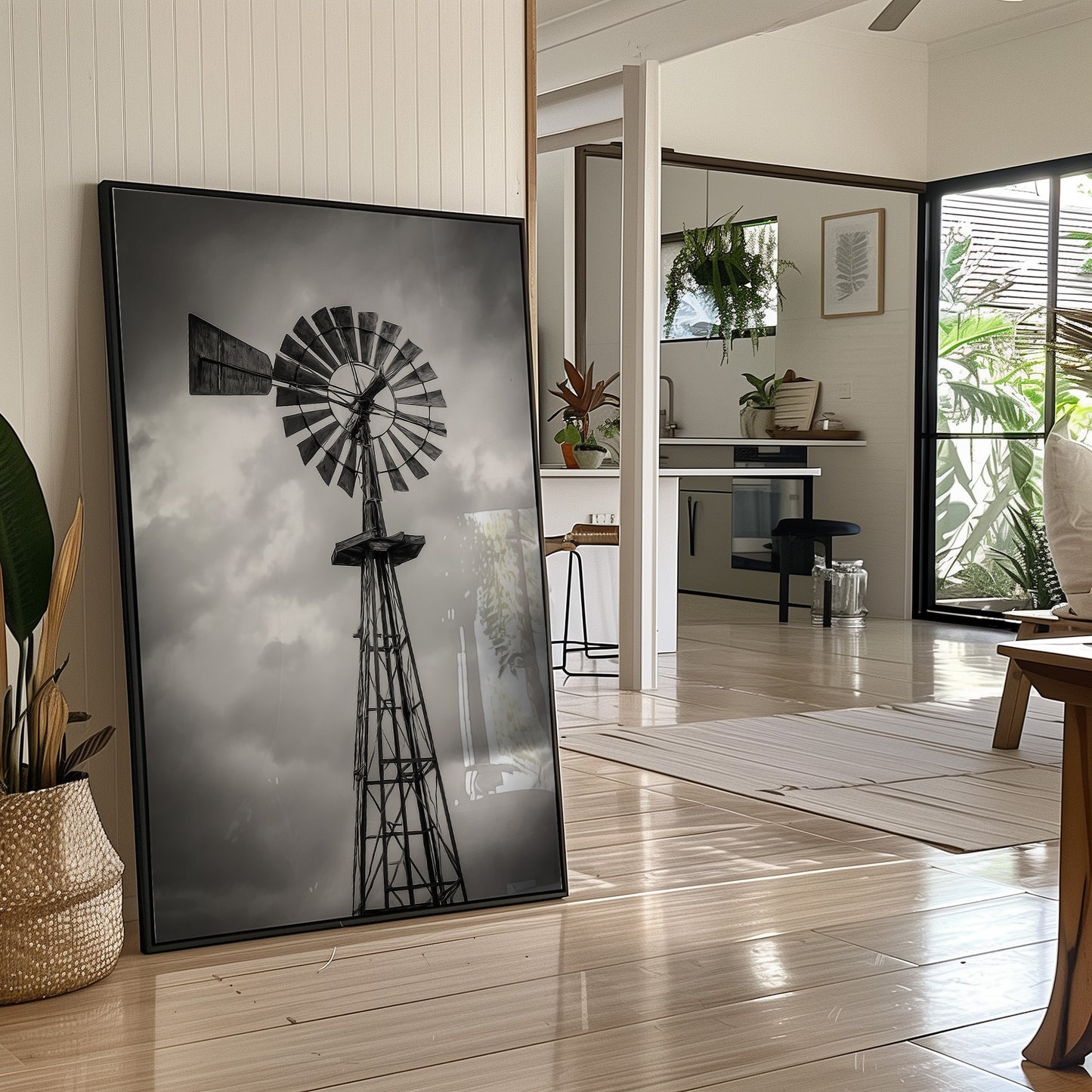 Steel Turning Against Storm