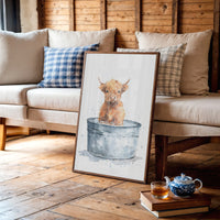 Little Highland in a Tin Bath