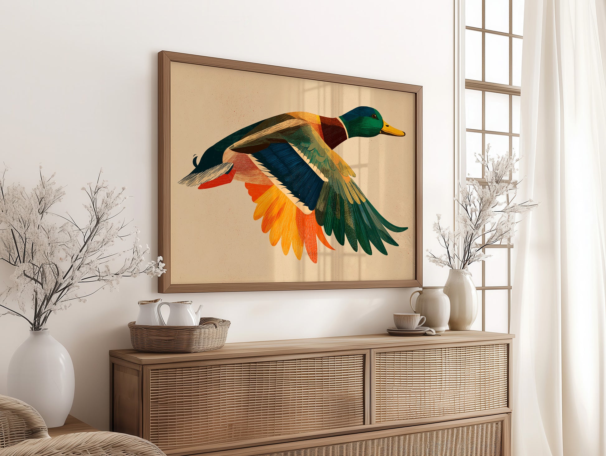 Mallard in Midair