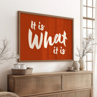 It Is What It Is Quote Art