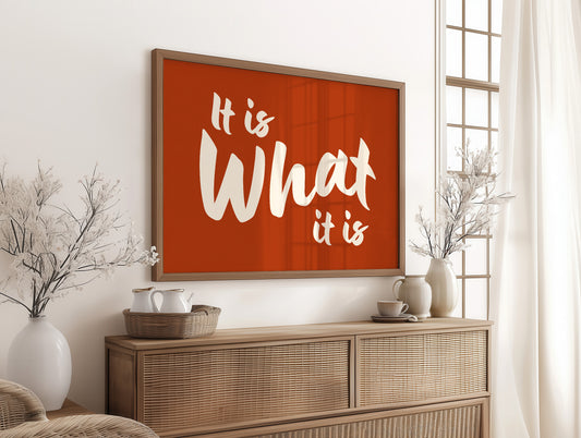 It Is What It Is Quote Art