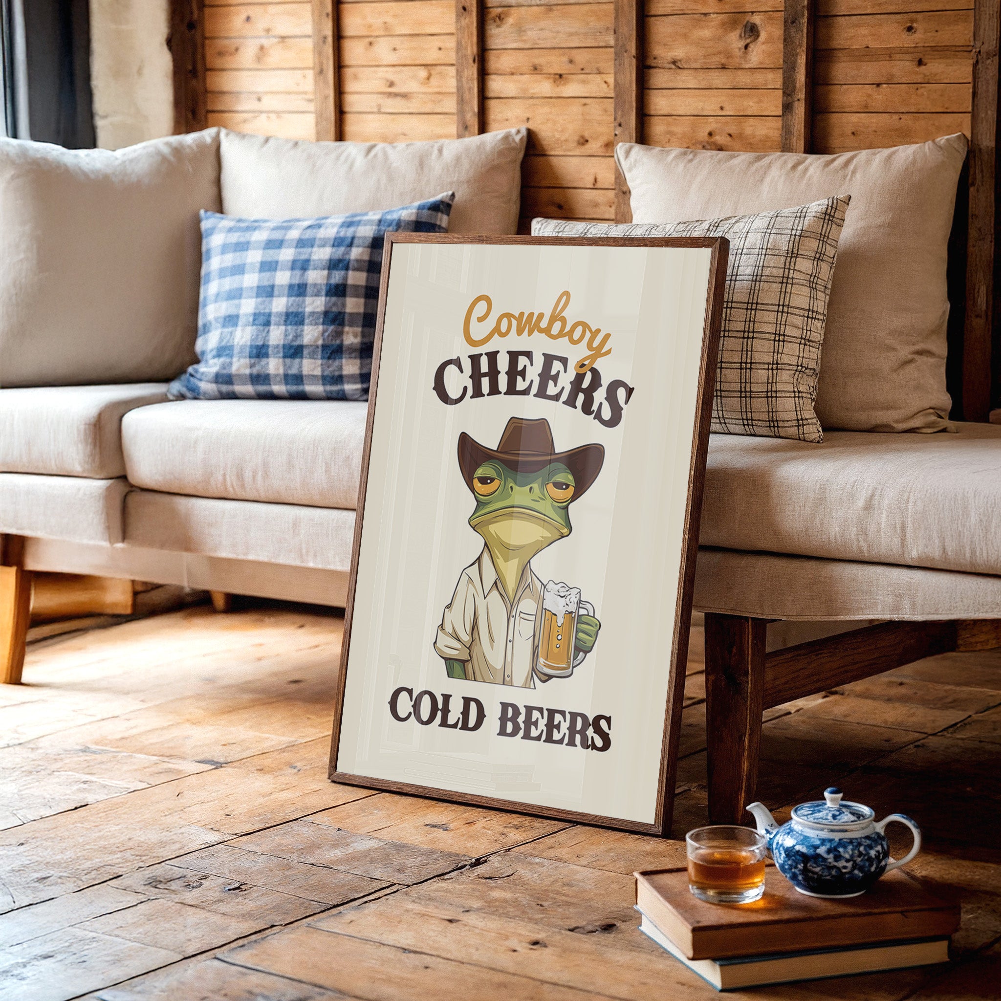 Cowboy Cheers Cold Beers
