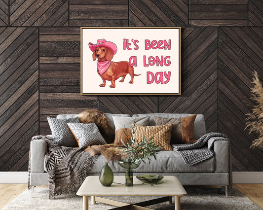 Its Been a Long Day Cowgirl Dachshund