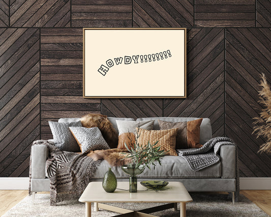 Howdy Western Typography Wall Art