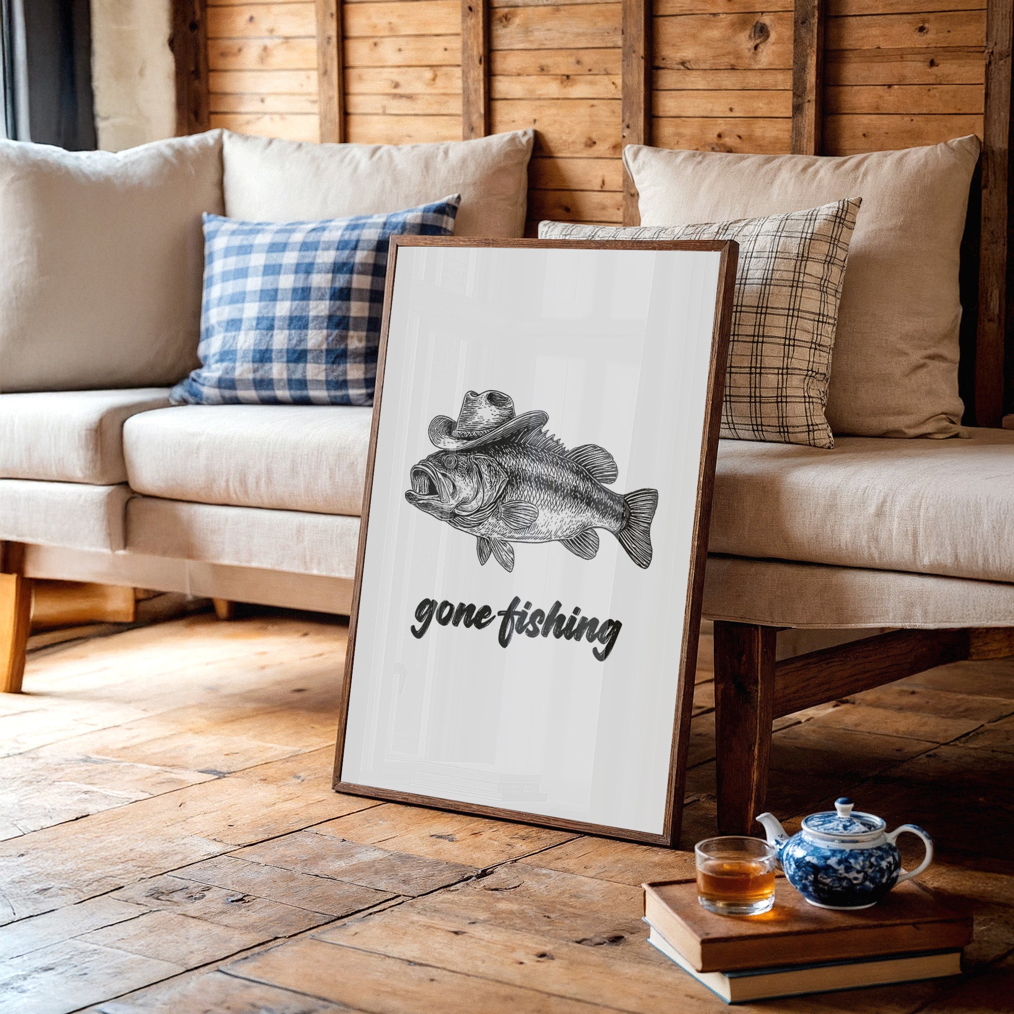 Gone Fishing Cowboy Bass