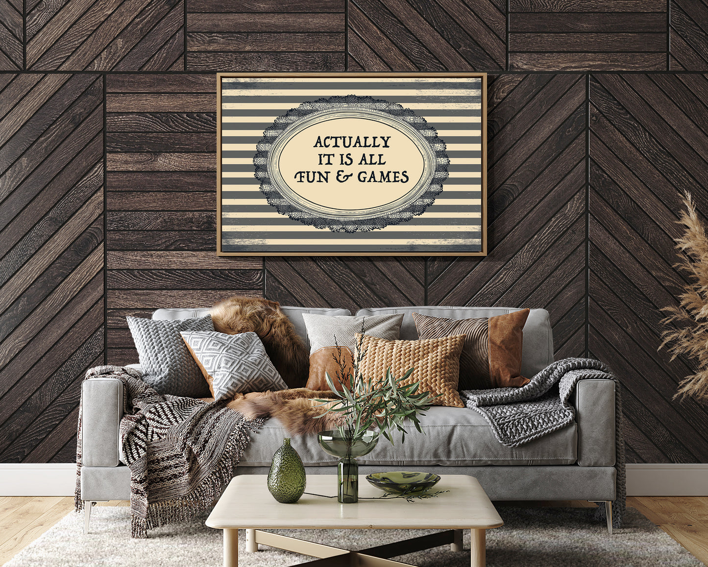Actually It Is All Fun and Games Vintage Wall Art