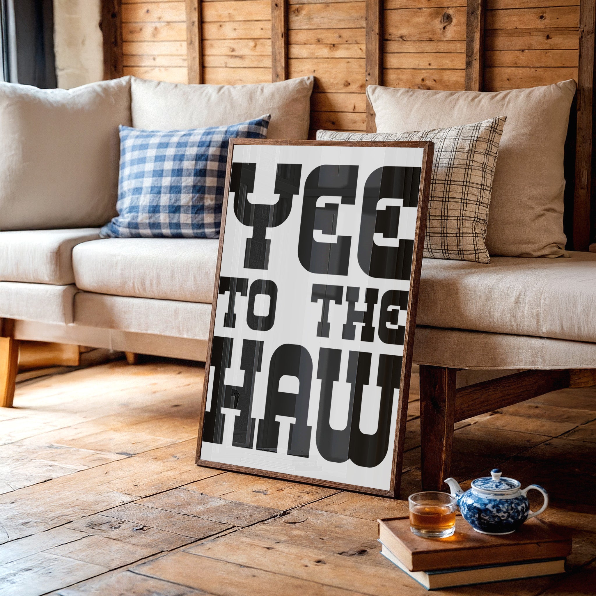 Yee To The Haw Bold Western Quote