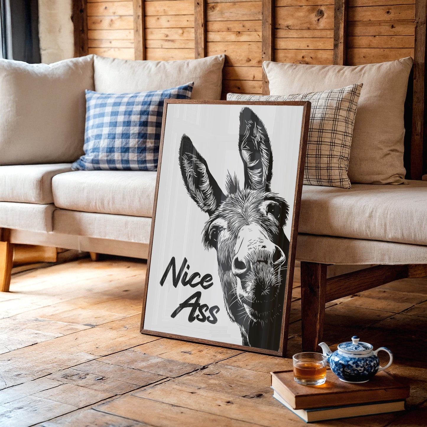 Nice Ass Donkey Humor Print