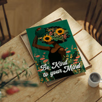 Be Kind To Your Mind Floral Art